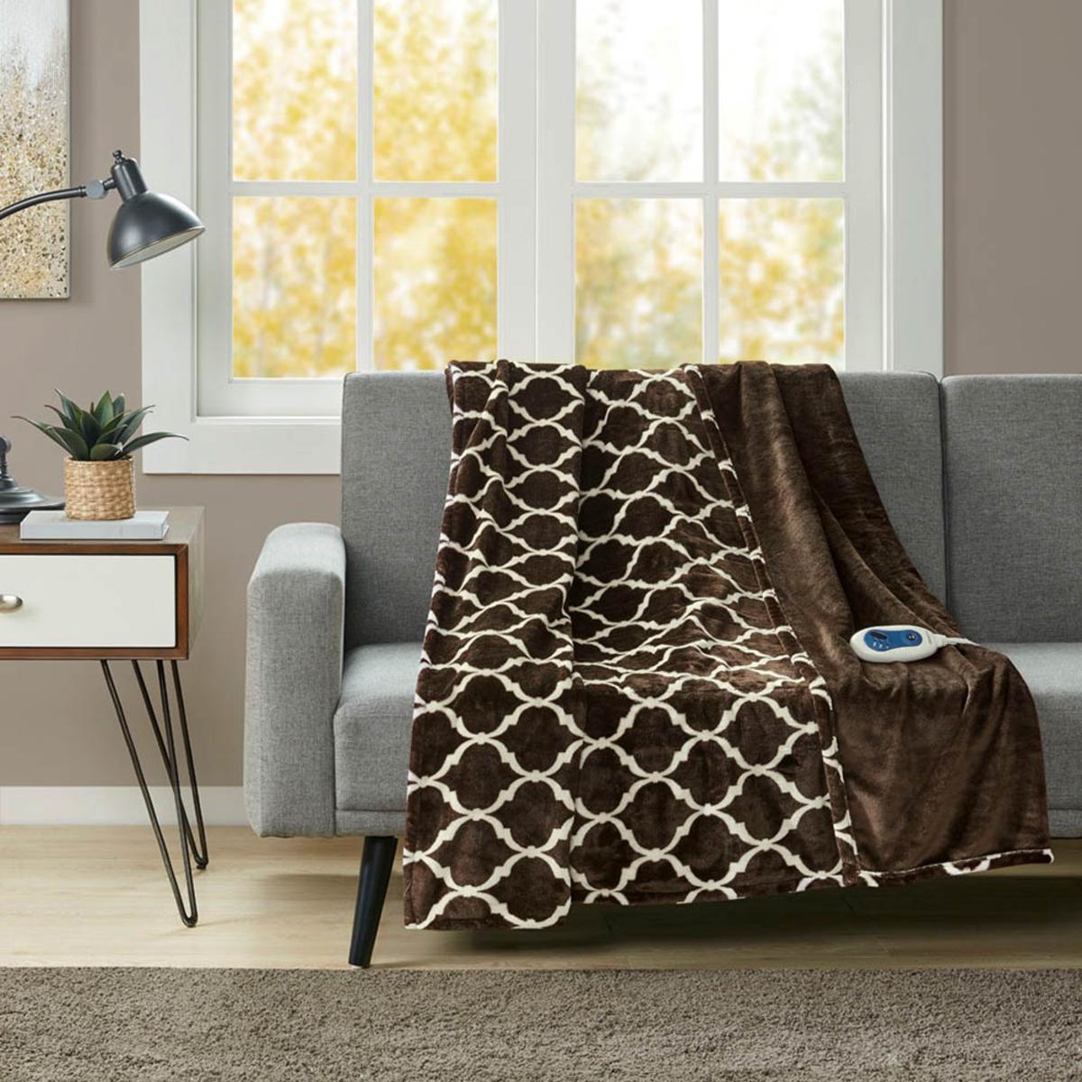 Beautyrest Heated Ogee Throw - 60inW X 70inL