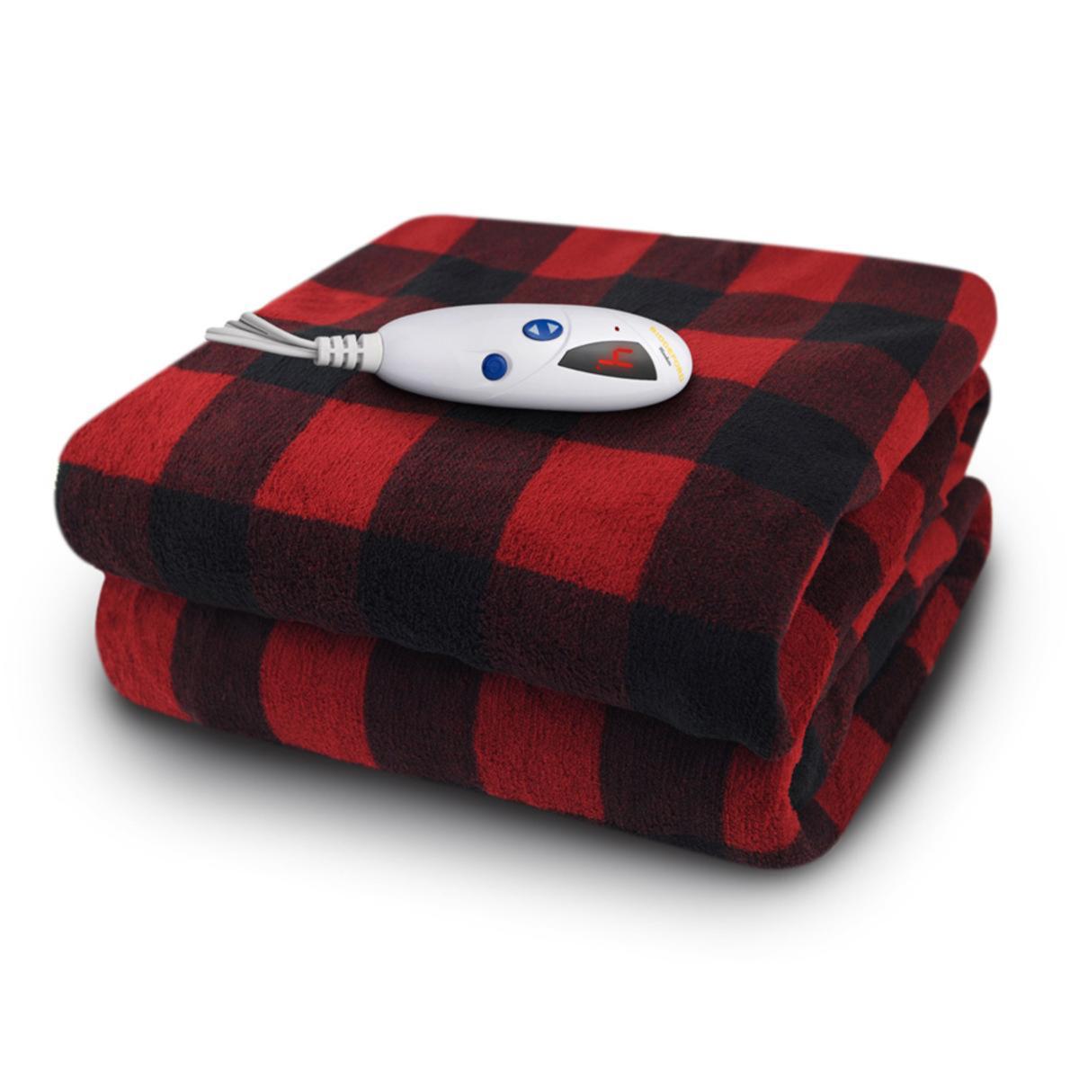Biddeford Blankets Micro Plush Electric Heated Throw With Digital Controller