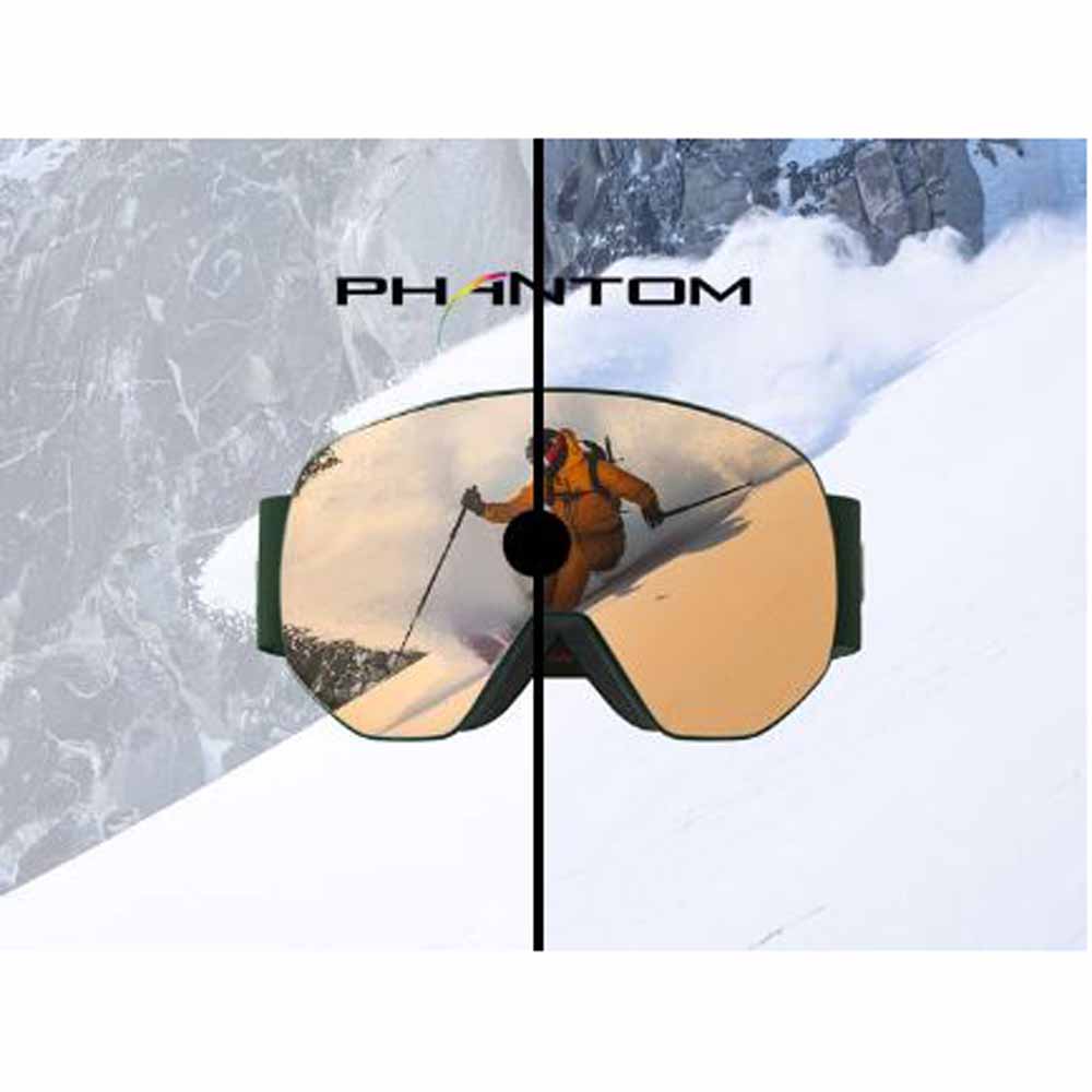 Bolle Laika Goggle Black Corp Matte - Phantom Green Emerald Photochromic