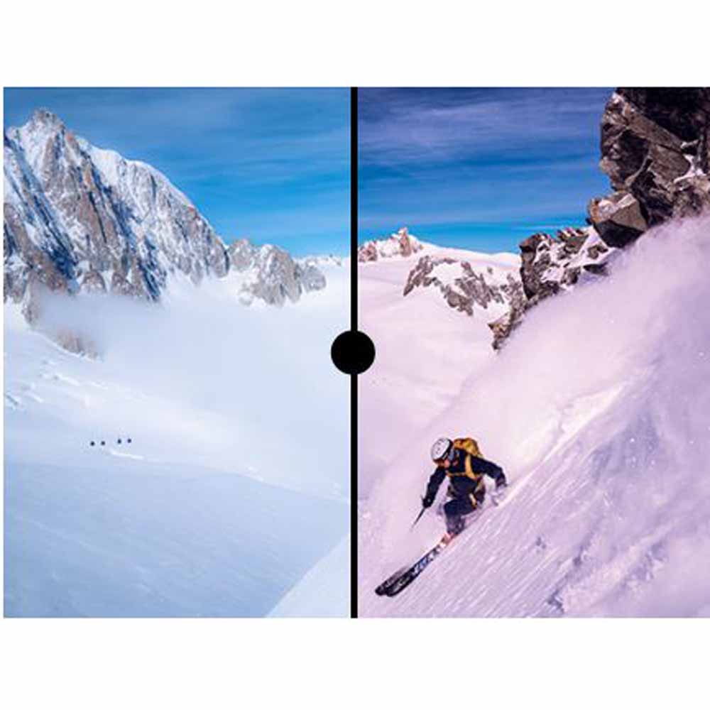 Bolle Nevada Neo Goggle Black Matte - Sunrise & Light Vermillon Blue