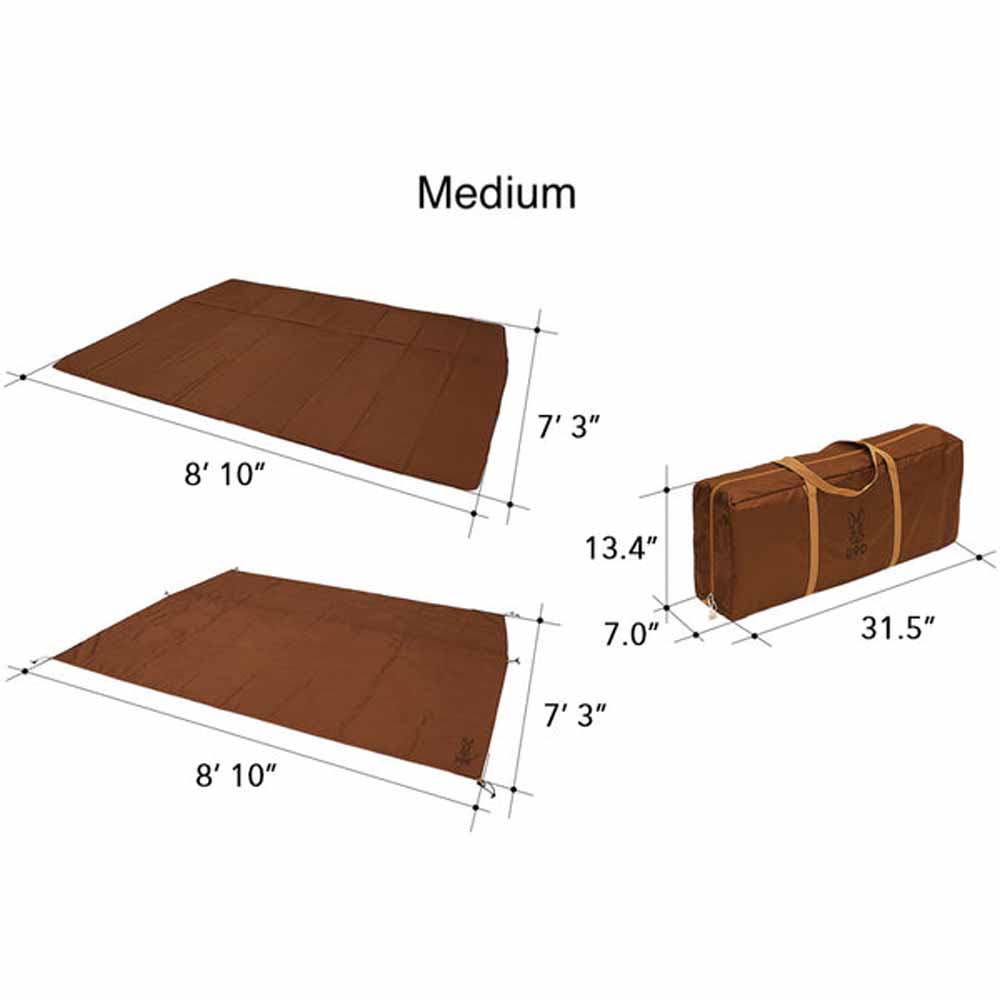 DOD Outdoors Kamaboko Mat Set - Medium/Brown
