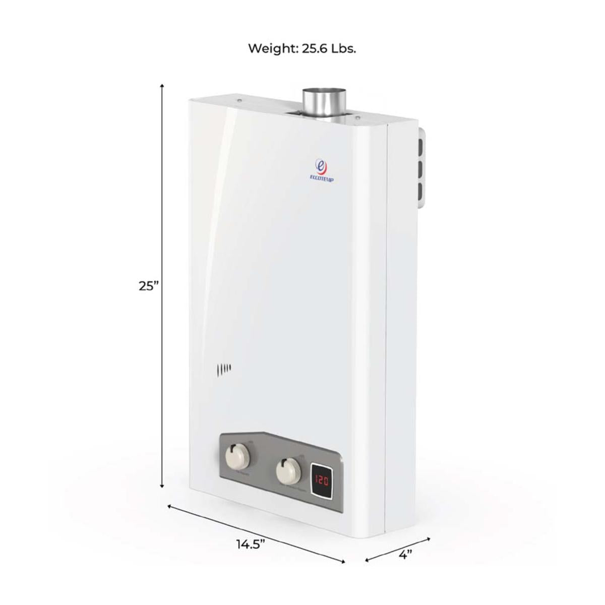 Eccotemp Indoor 4.0 GPM Natural Gas Tankless Water Heater - White