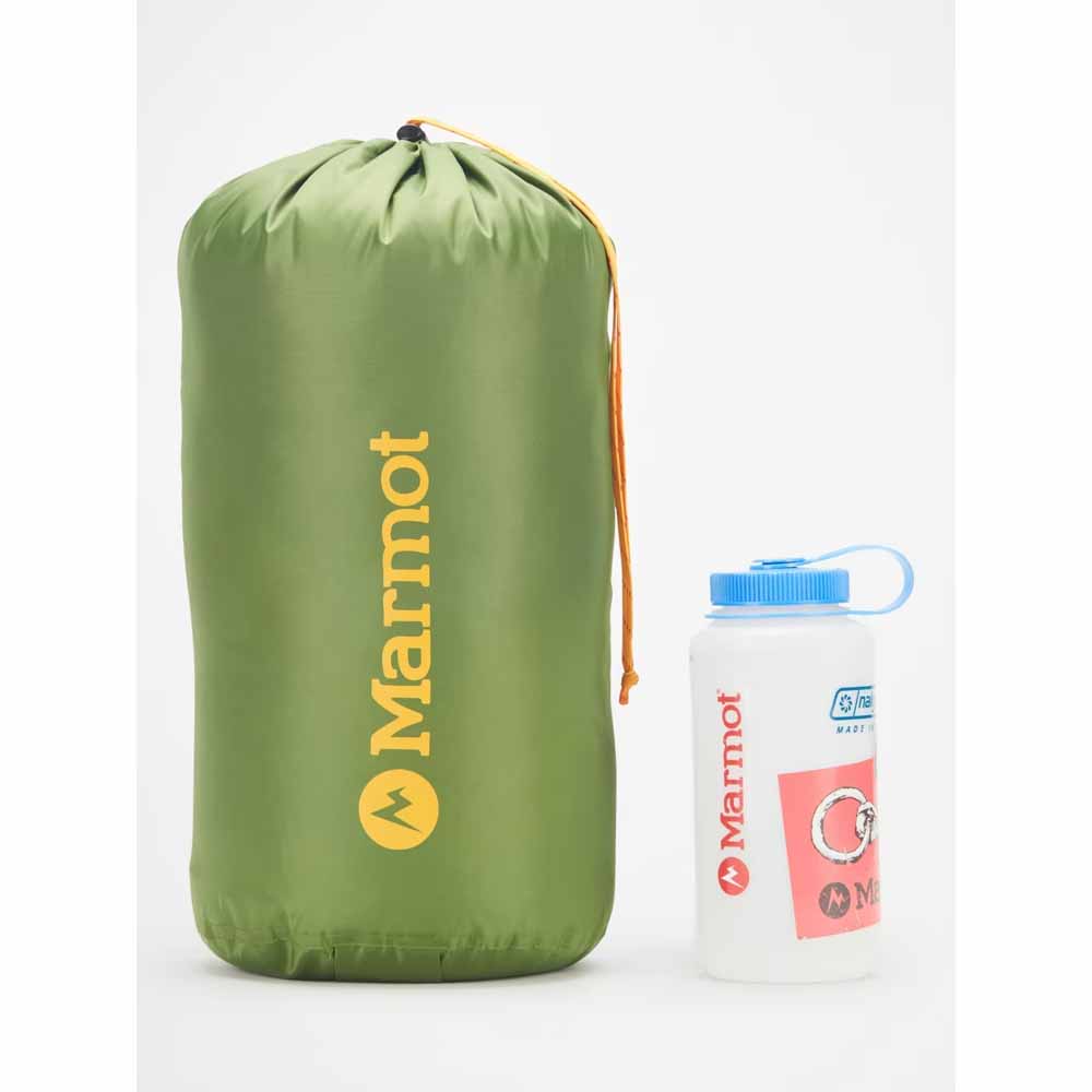 Marmot Mens Never Winter 30� Sleeping Bag - Long/Nori/Red Sun