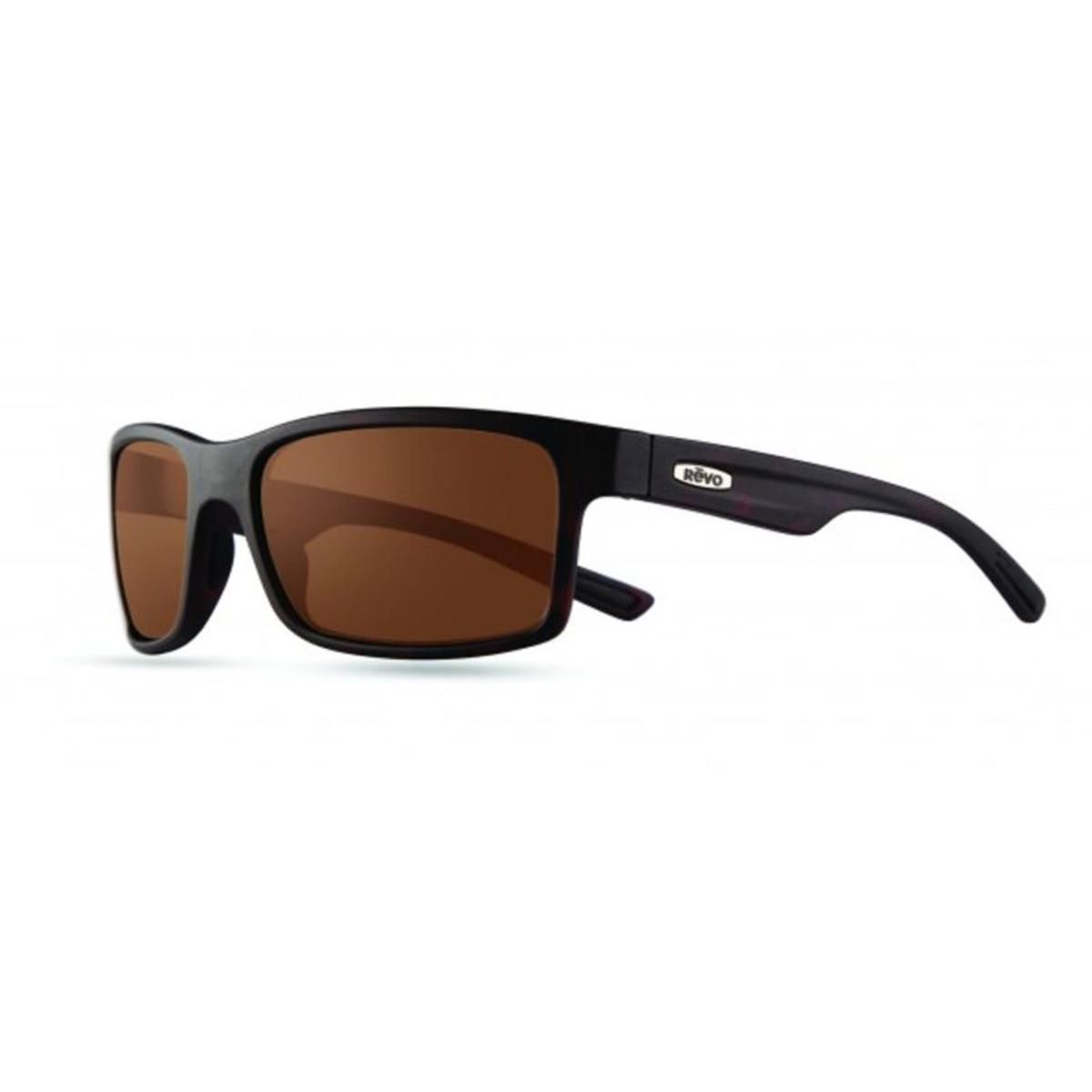 Revo Mens Crawler XL Wraparound Sunglasses Terra Lens With Matte Tortoise Frame