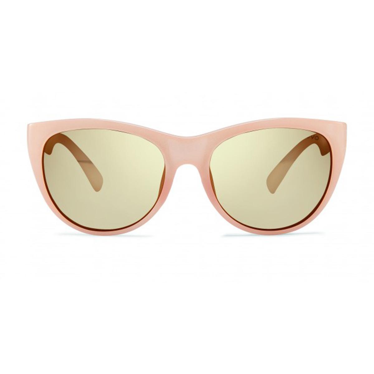 Revo Womens Barclay Cat Eye Sunglasses Champagne Lens With Blush Frame
