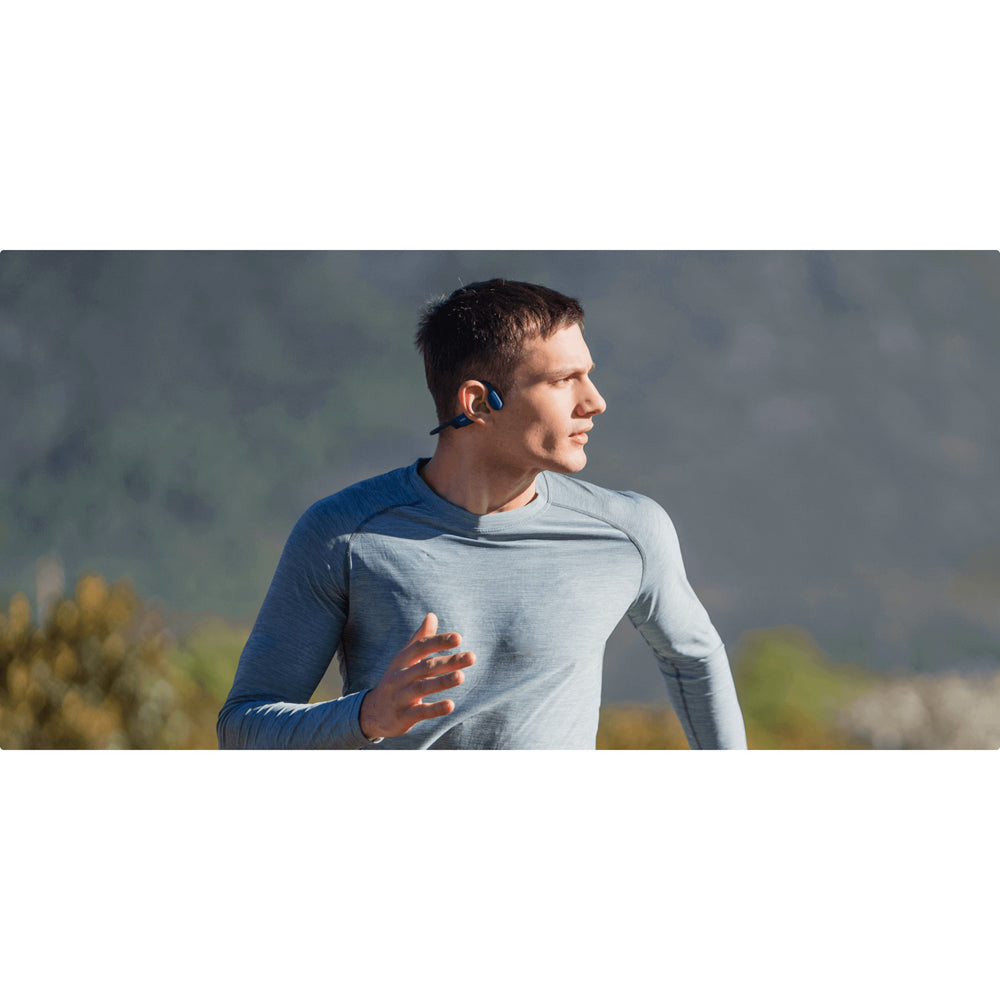 Shokz OpenRun Mini Bone Conduction Open-Ear Endurance Headphones - Black