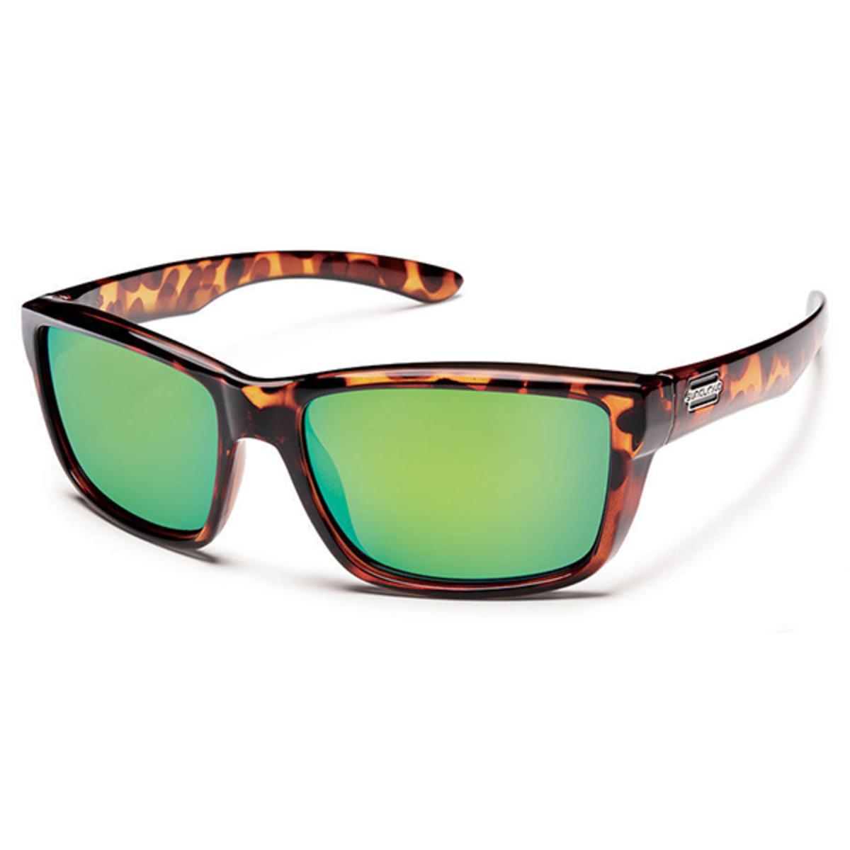 Suncloud Injection Mayor Tortoise Polarized Green Mirror Sunglasses