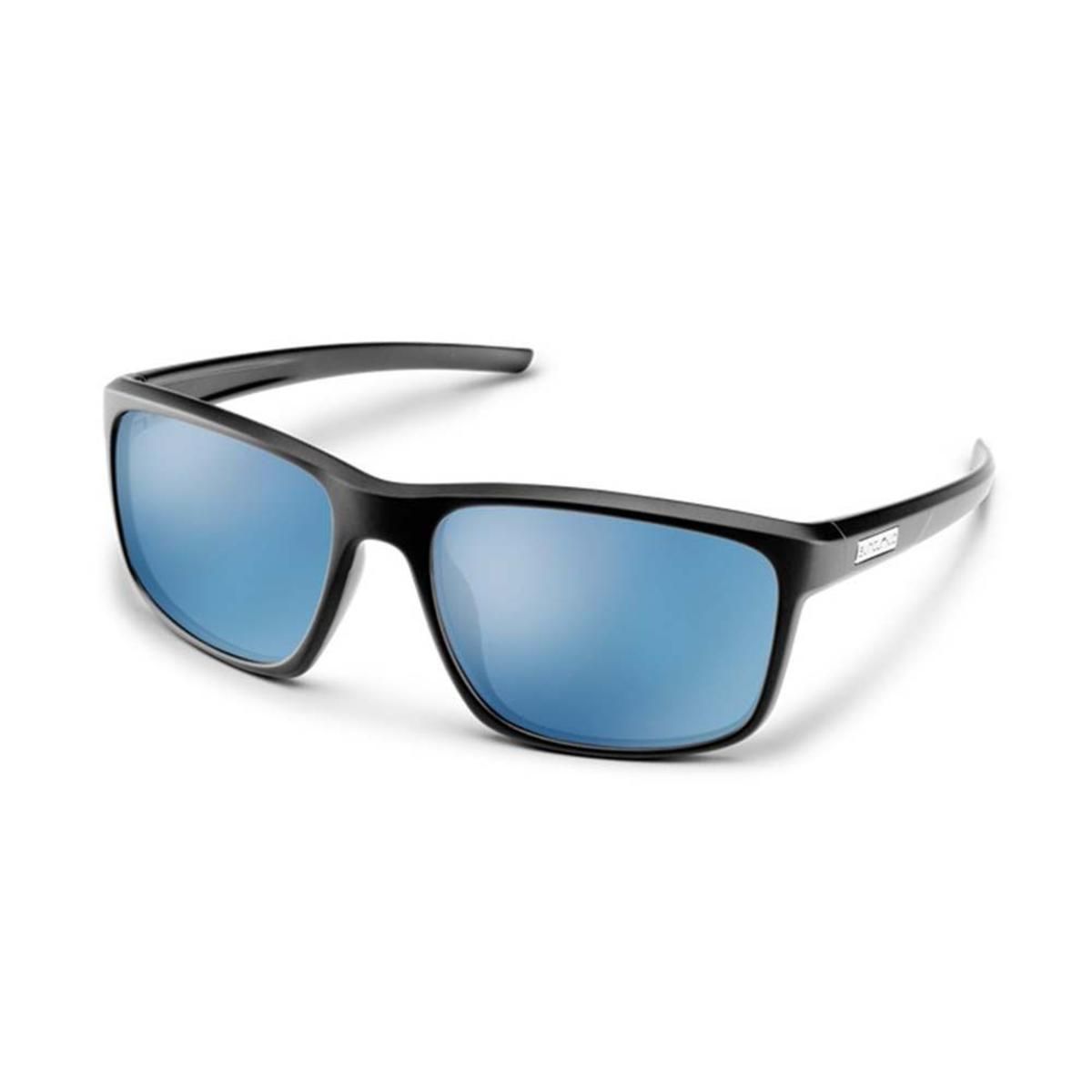 Suncloud Respek Polarized Blue Mirror Sunglasses Black Frame