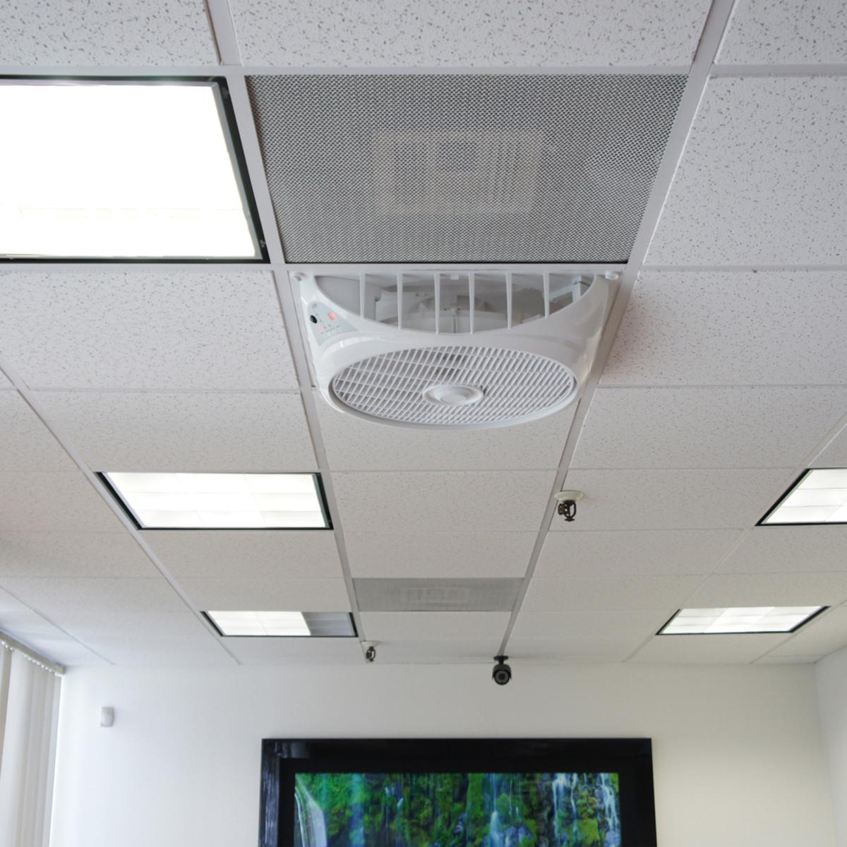 Sunpentown 16in DC-Motor Drop Ceiling Fan