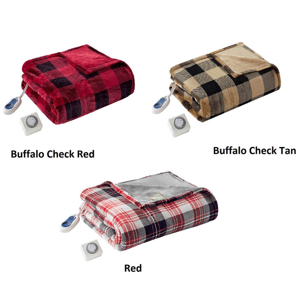 True North By Sleep Philosophy Jacob Heated Plush Throw - 60inW X 70inL