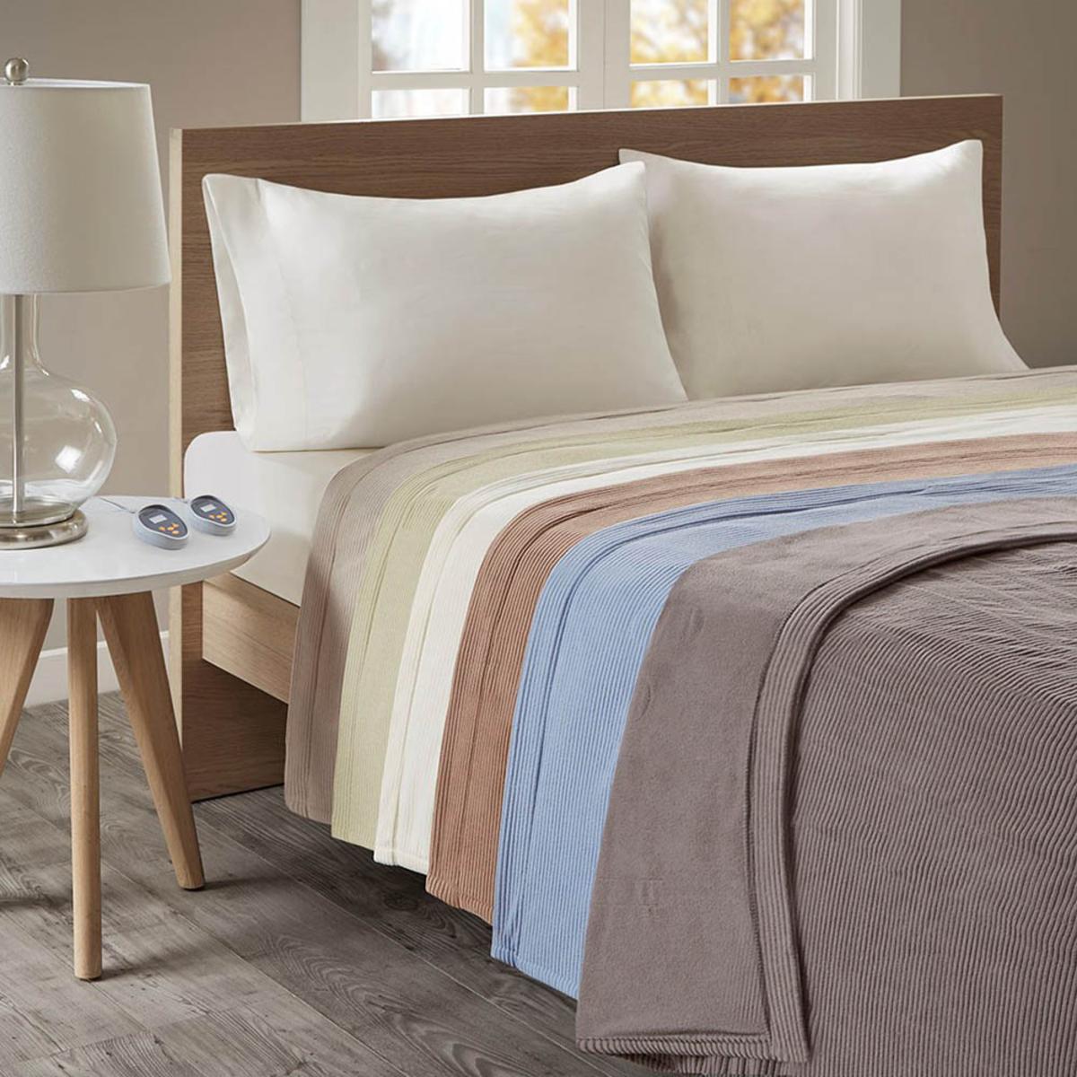  Beautyrest Electric Micro Fleece Heated Blanket - Queen