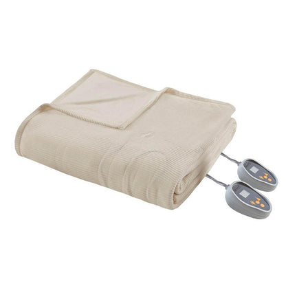  Beautyrest Electric Micro Fleece Heated Blanket - Queen