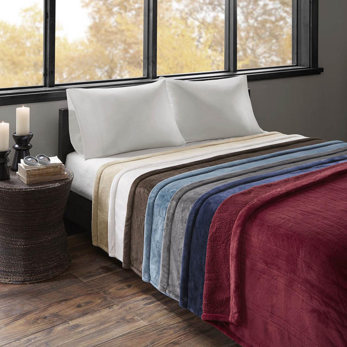  Beautyrest Heated Microlight To Berber Blanket - Queen