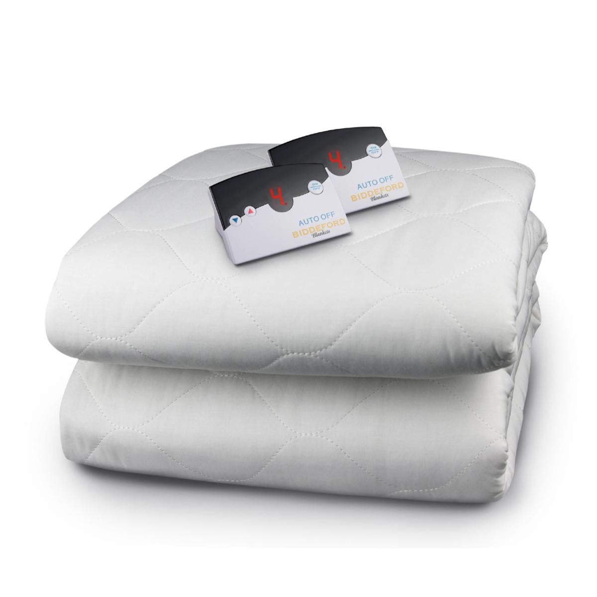  Biddeford Blankets Quilted Electric Heated Mattress Pad - Full