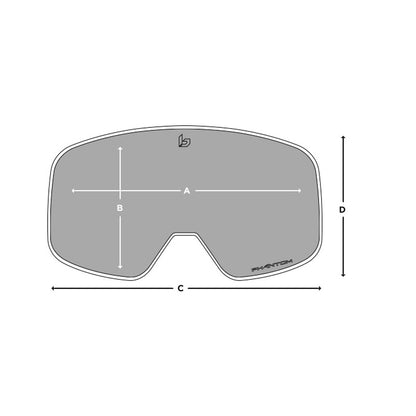  Bolle Nevada Goggle Black Red Matte - Black Chrome
