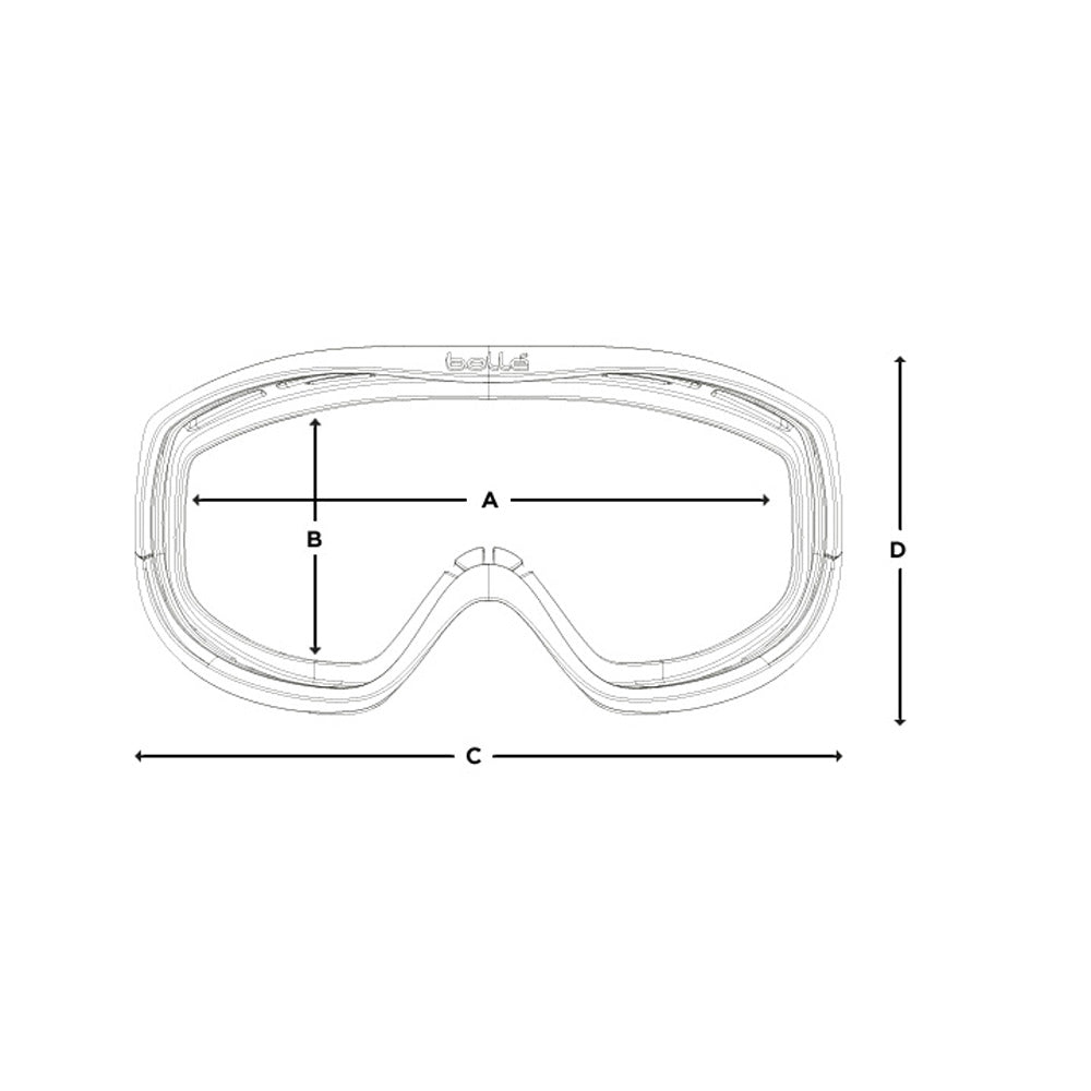  Bolle Sierra Goggle Black & White Shiny - Vermillon Gun