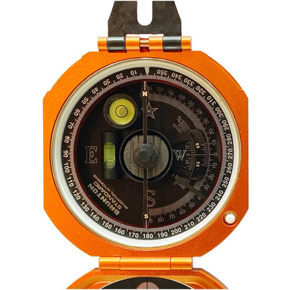  Brunton Standard Pocket Transit, Azimuth (0-360) - Orange