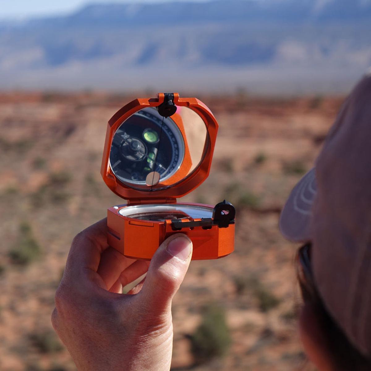  Brunton Standard Pocket Transit, Quadrant (0-90) - Orange