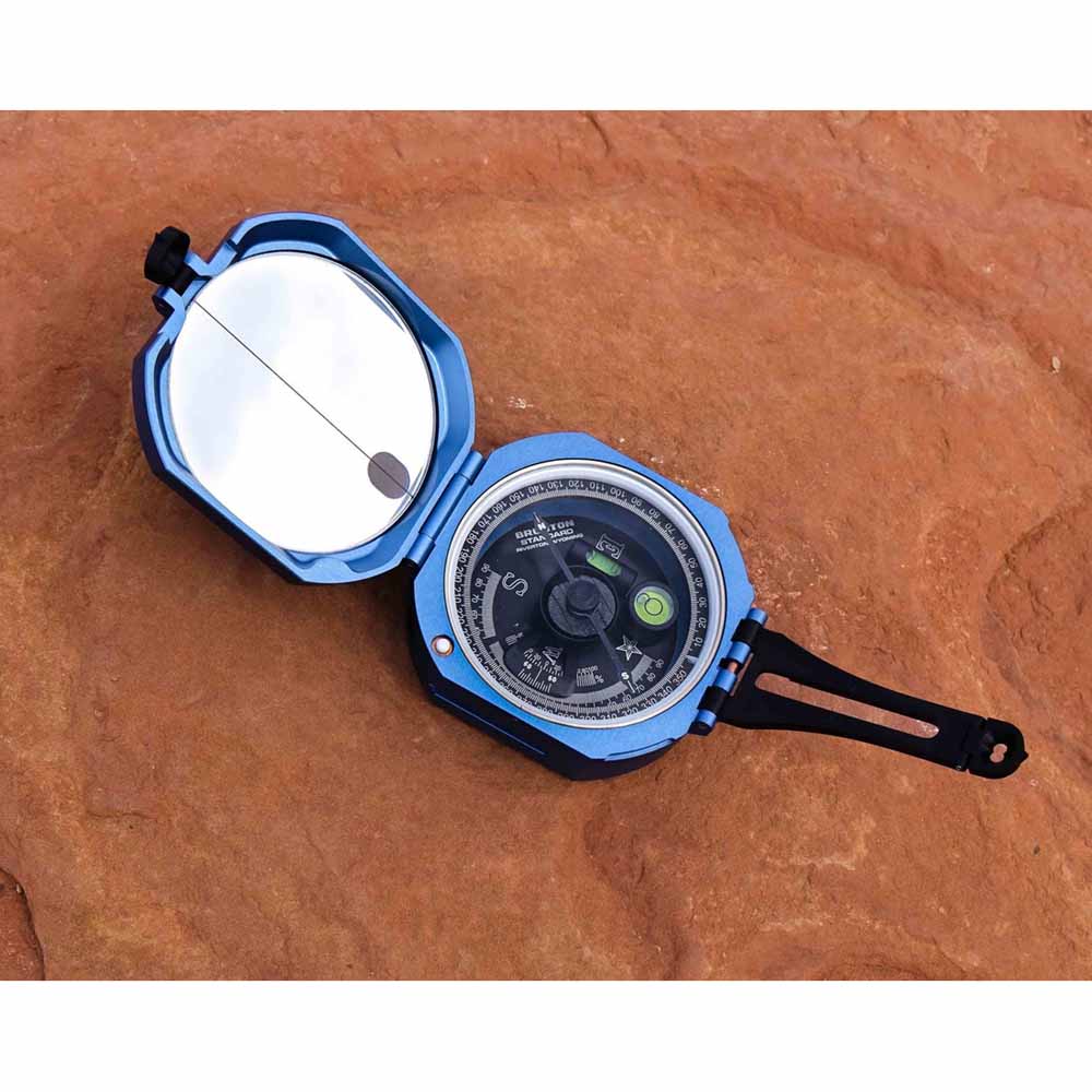  Brunton Standard Transit Compass, Azimuth (0-360) - Blue