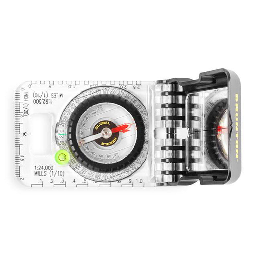 Brunton TRUARC15 MIRROR COMPASS, GLOBAL, RARE EARTH, BUBBLE LEVEL