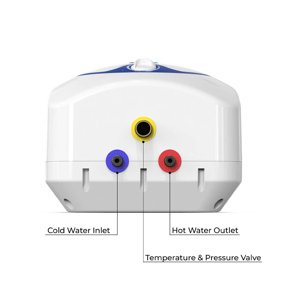  Eccotemp Electric 4 Gallon Mini Storage Tank Water Heater - White