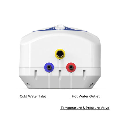  Eccotemp Electric 7 Gallon Mini Storage Tank Water Heater - White