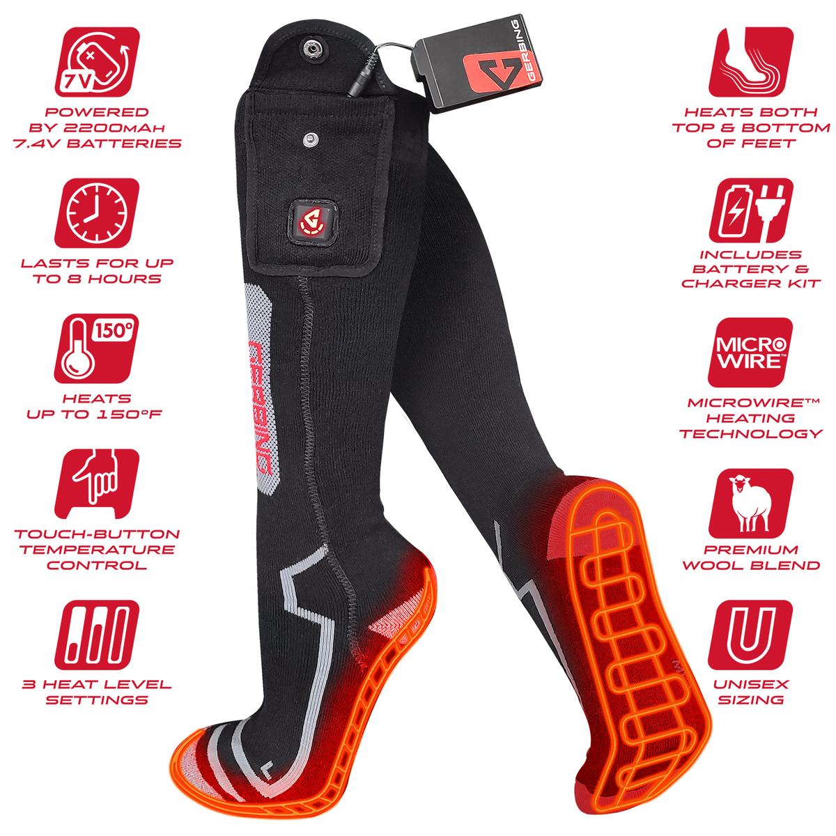  Gerbing 7V Ultimate Wool Heated Socks