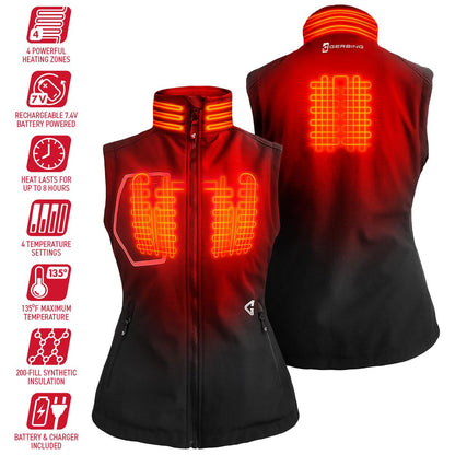  Gerbing 7V Womens Torrid Softshell Heated Vest 2.0