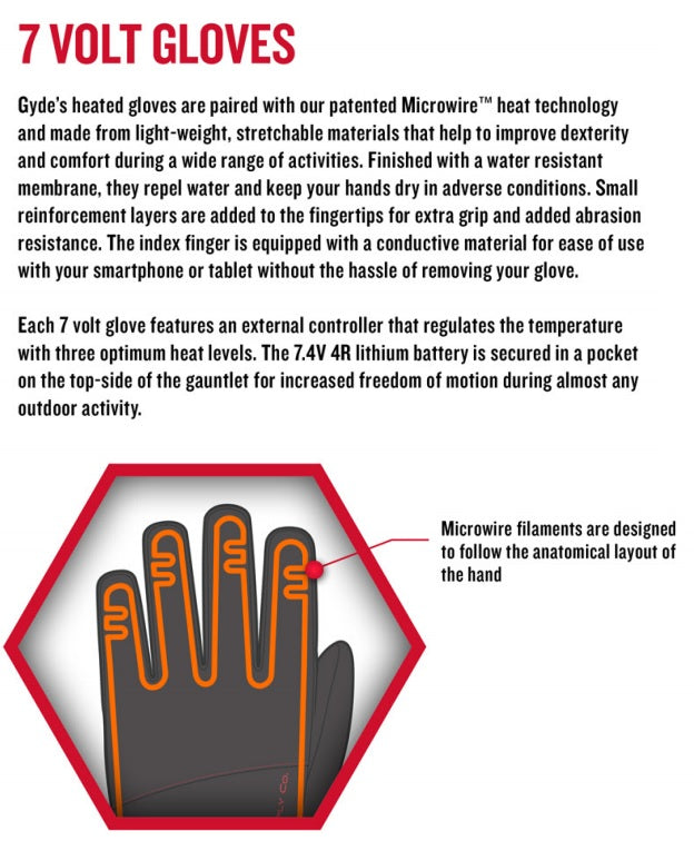  Gerbing Gyde Featherweight Heated Gloves For Women (X-Small)