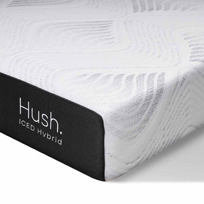  Hush 11in Smooth Top Iced Hybrid Mattress - Double/White