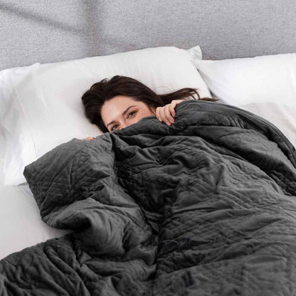  Hush 20 Lb Classic Blanket With Duvet Cover - Queen/80x87