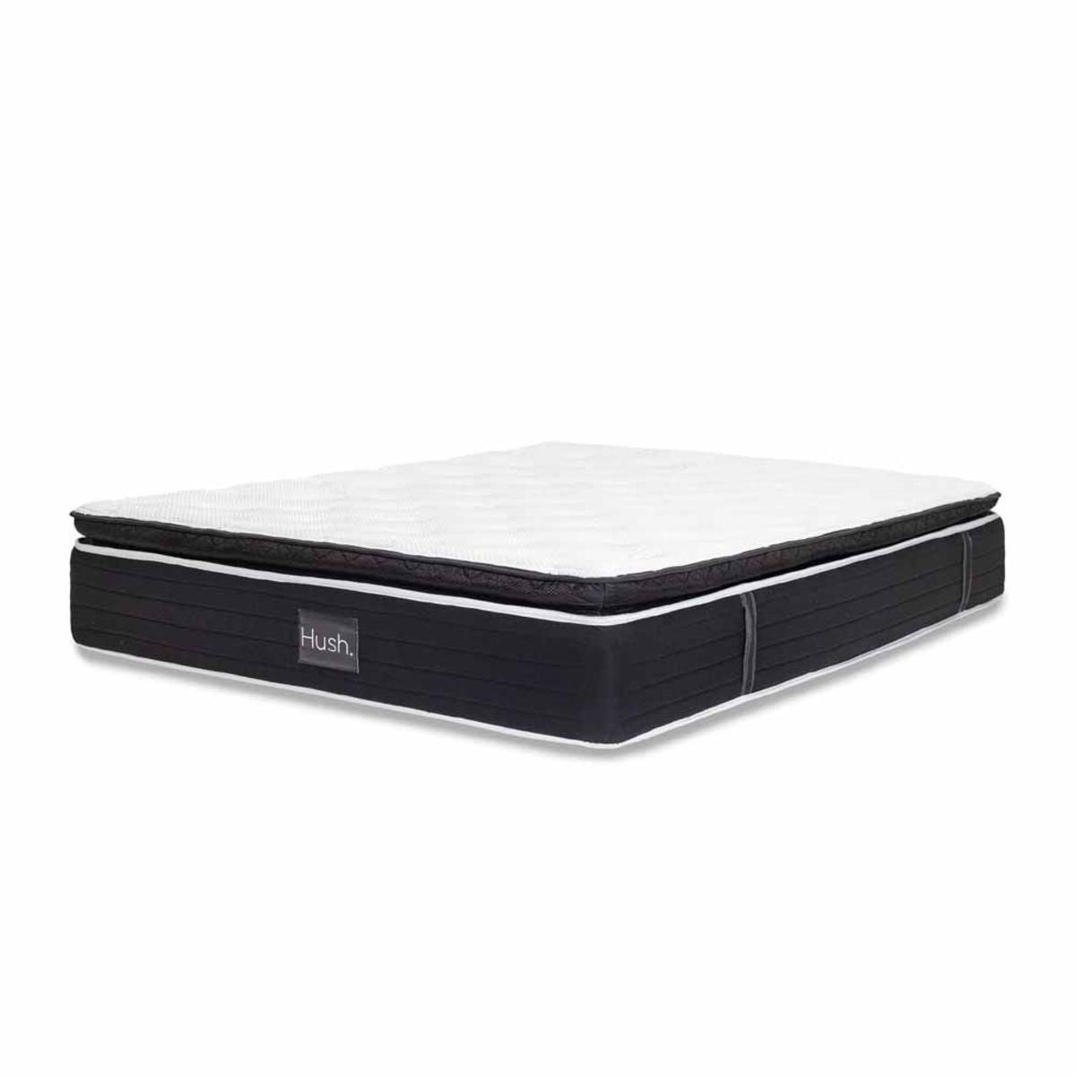  Hush Iced Hybrid 2-in-1 Cooling Mattress With Memory Foam And Springs - Cali King/White