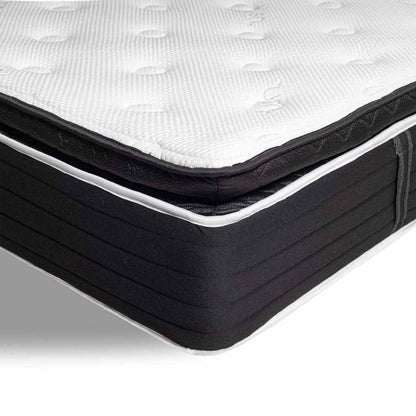  Hush Iced Hybrid 2-in-1 Cooling Mattress With Memory Foam And Springs - TwinXL/White