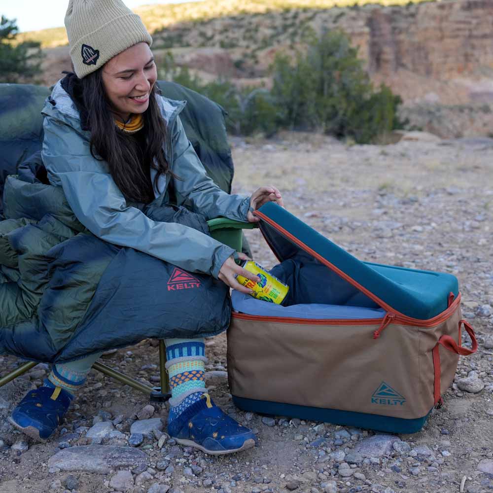  Kelty 14L Folding Cooler - Dull Gold/Deep Teal