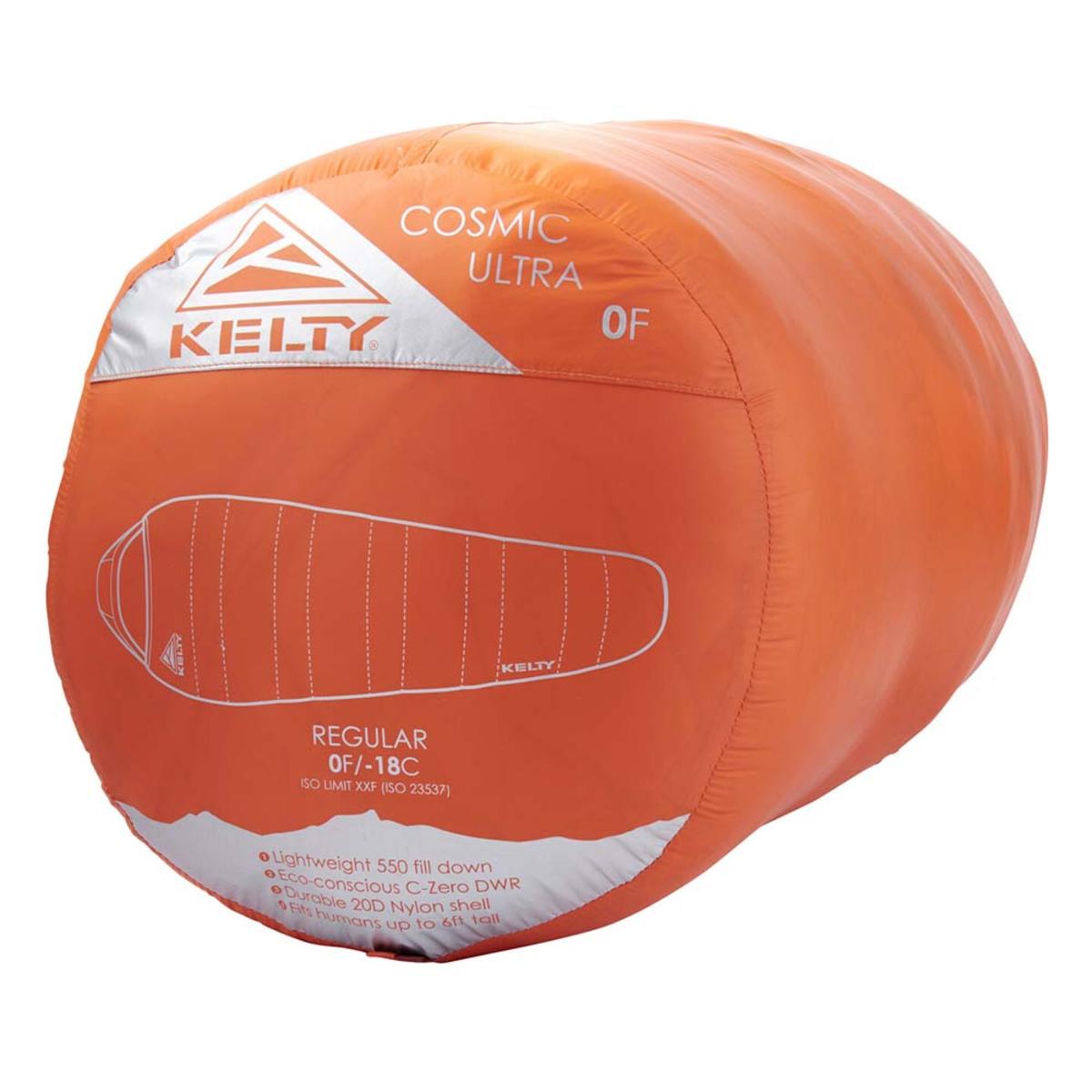  Kelty Cosmic Ultra 0 Deg 800 DriDown Sleeping Bag, Regular Size, Right-Hand