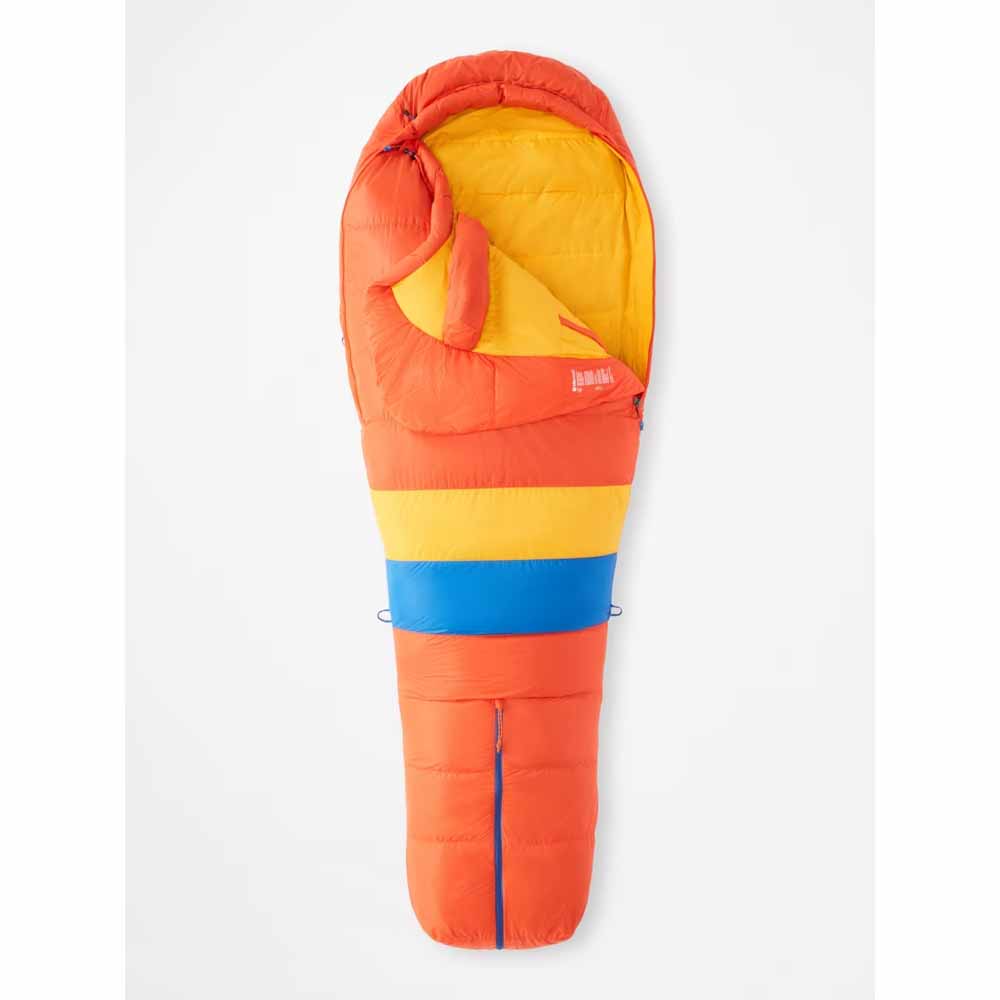  Marmot Mens Always Summer 40ï¿½ Sleeping Bag - Long/Red Sun/Solar