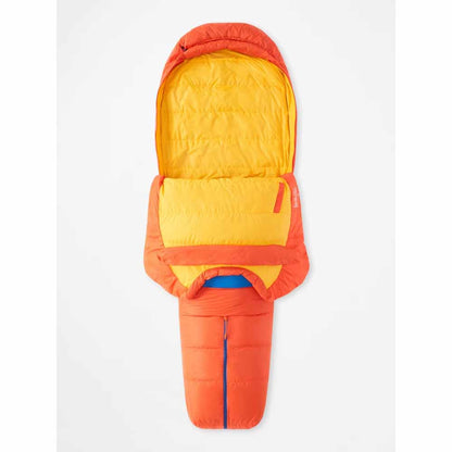  Marmot Mens Always Summer 40ï¿½ Sleeping Bag - Long/Red Sun/Solar
