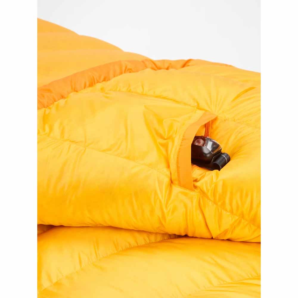  Marmot Mens Lithium 0 Sleeping Bag - Long/Orange Pepper/Golden Sun