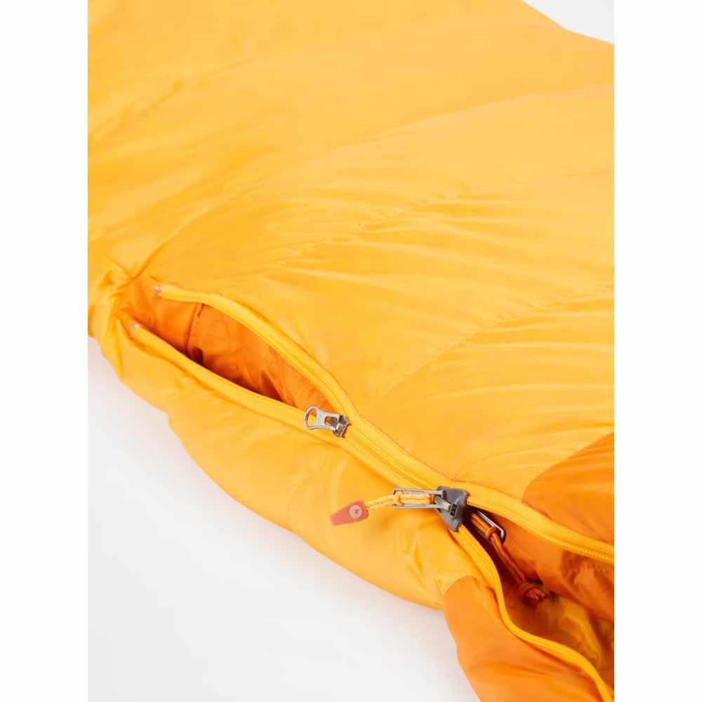  Marmot Mens Lithium 0 Sleeping Bag - Orange Pepper/Golden Sun