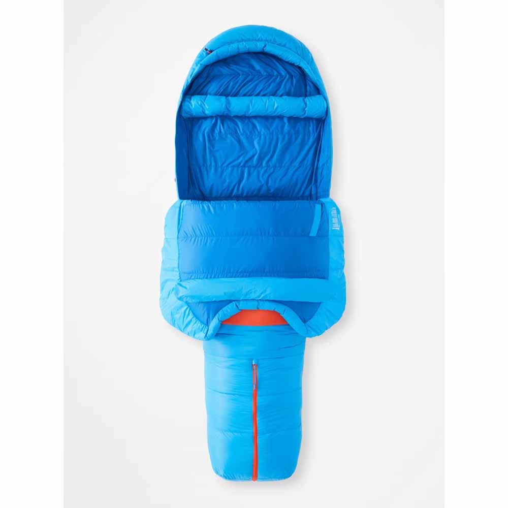  Marmot Mens Wind River -10 Sleeping Bag - Long - Clear Blue/Dark Azure