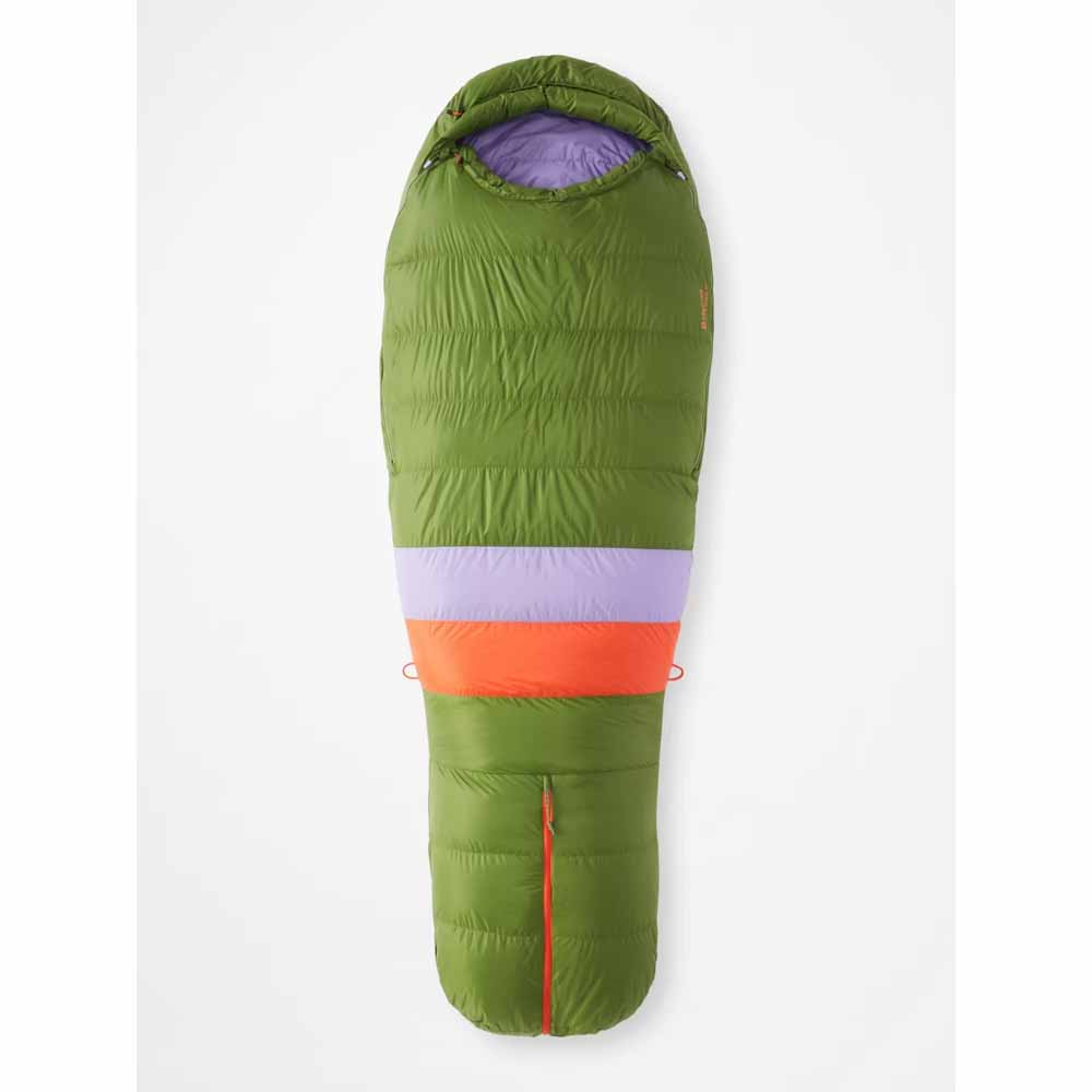  Marmot Womens Angel Fire 25ï¿½ Sleeping Bag - Foliage/Paisley Purple