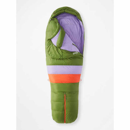  Marmot Womens Angel Fire 25ï¿½ Sleeping Bag - Foliage/Paisley Purple
