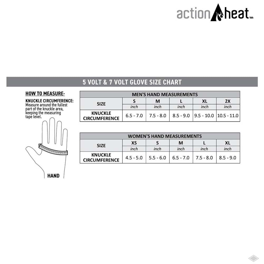  Open Box ActionHeat 5V Womens Featherweight Heated Gloves