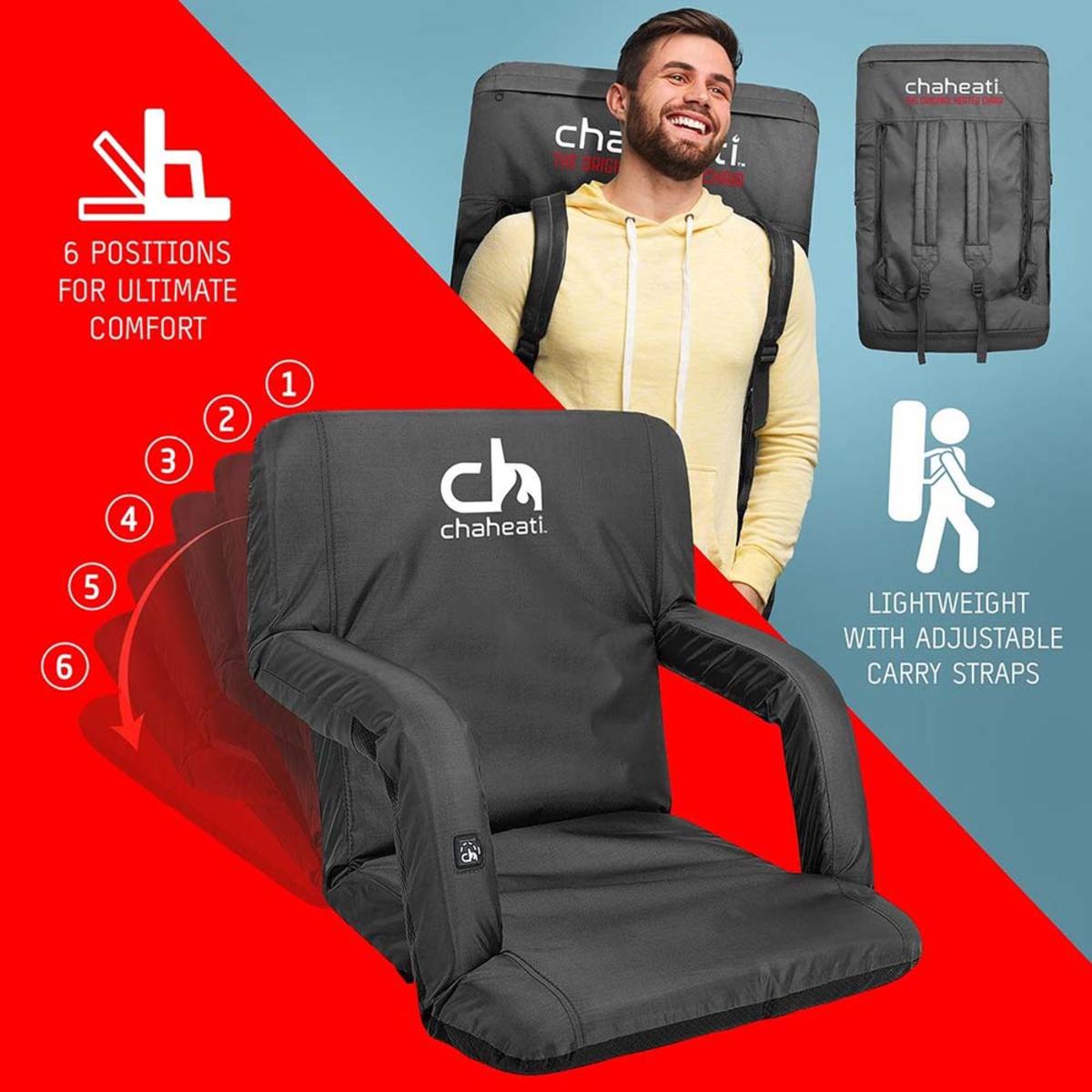  Open Box Chaheati 7V Heated Folding Bleacher Seat