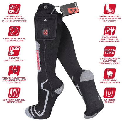  Open Box Gerbing 7V Ultimate Wool Heated Socks