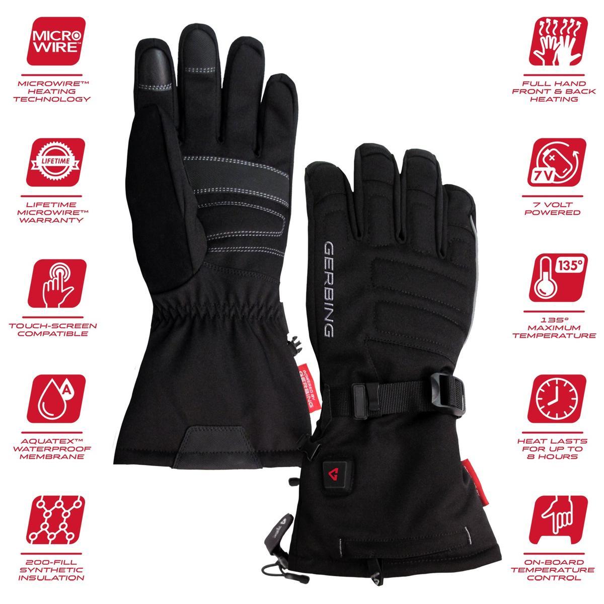  Open Box Gerbing S7 Mens Battery Heated Gloves - 7V Battery