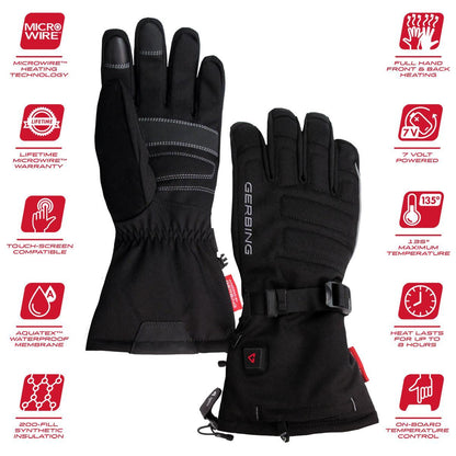  Open Box Gerbing S7 Womens Battery Heated Gloves - 7V Battery