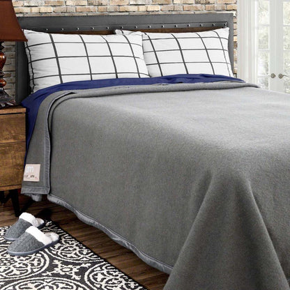  Poyet Motte Rivoli Solids 100% Virgin Wool Blanket 400Gsm 33 Micron - Twin 72in X 90in