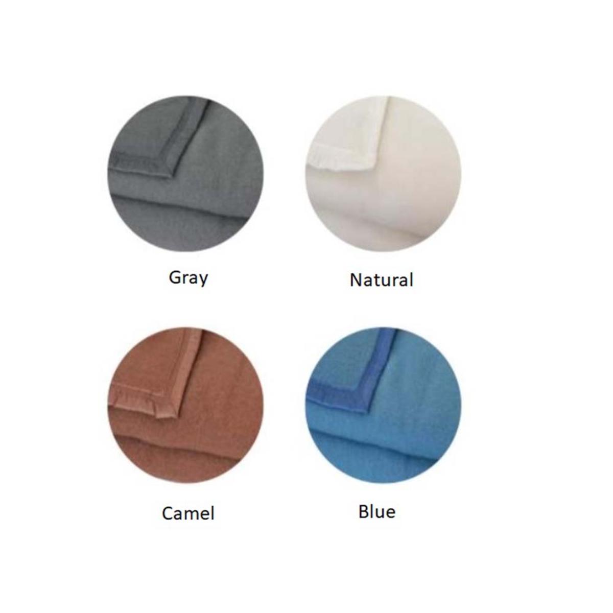  Poyet Motte Rivoli Solids 100% Virgin Wool Blanket 400Gsm 33 Micron - Twin 72in X 90in