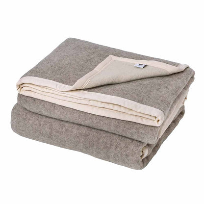  Poyet Motte Sant FE Blanket 100% Wool Blanket 500Gsm - King 108in X 96in/Bizet/Natural